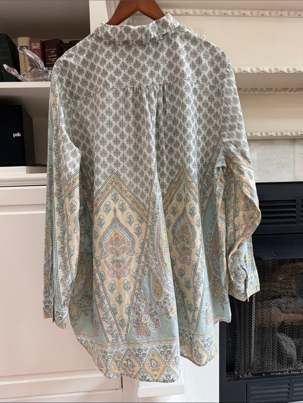 Soft Surroundings Pastel Paisley Pintuck Tunic Blouse Boho 2X/3x - Picture 9 of 16